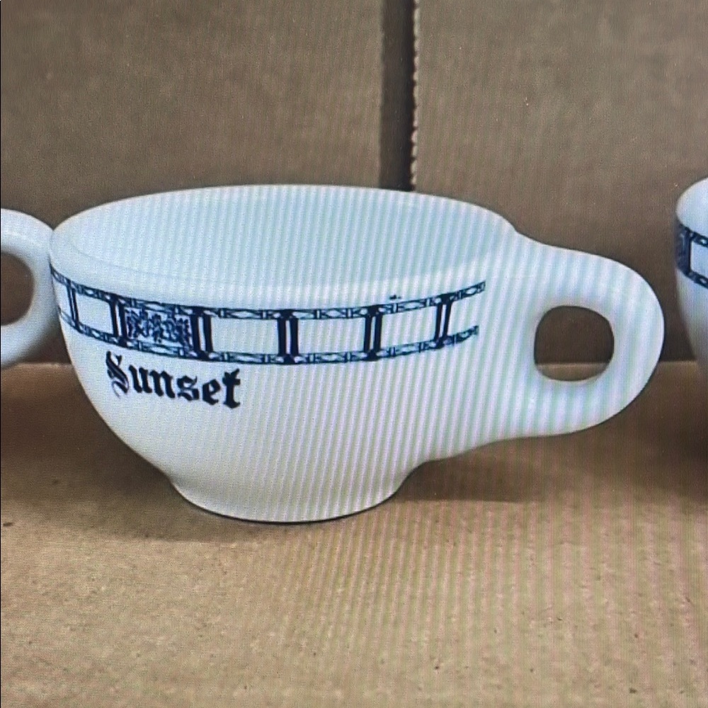 White and Blue Ceramic Mug